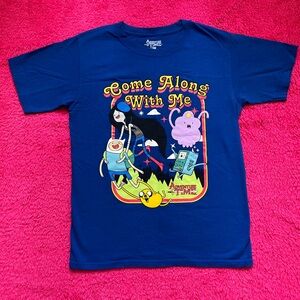 Cartoon Network Adventure Time Tee - Navy with Vibrant Characters